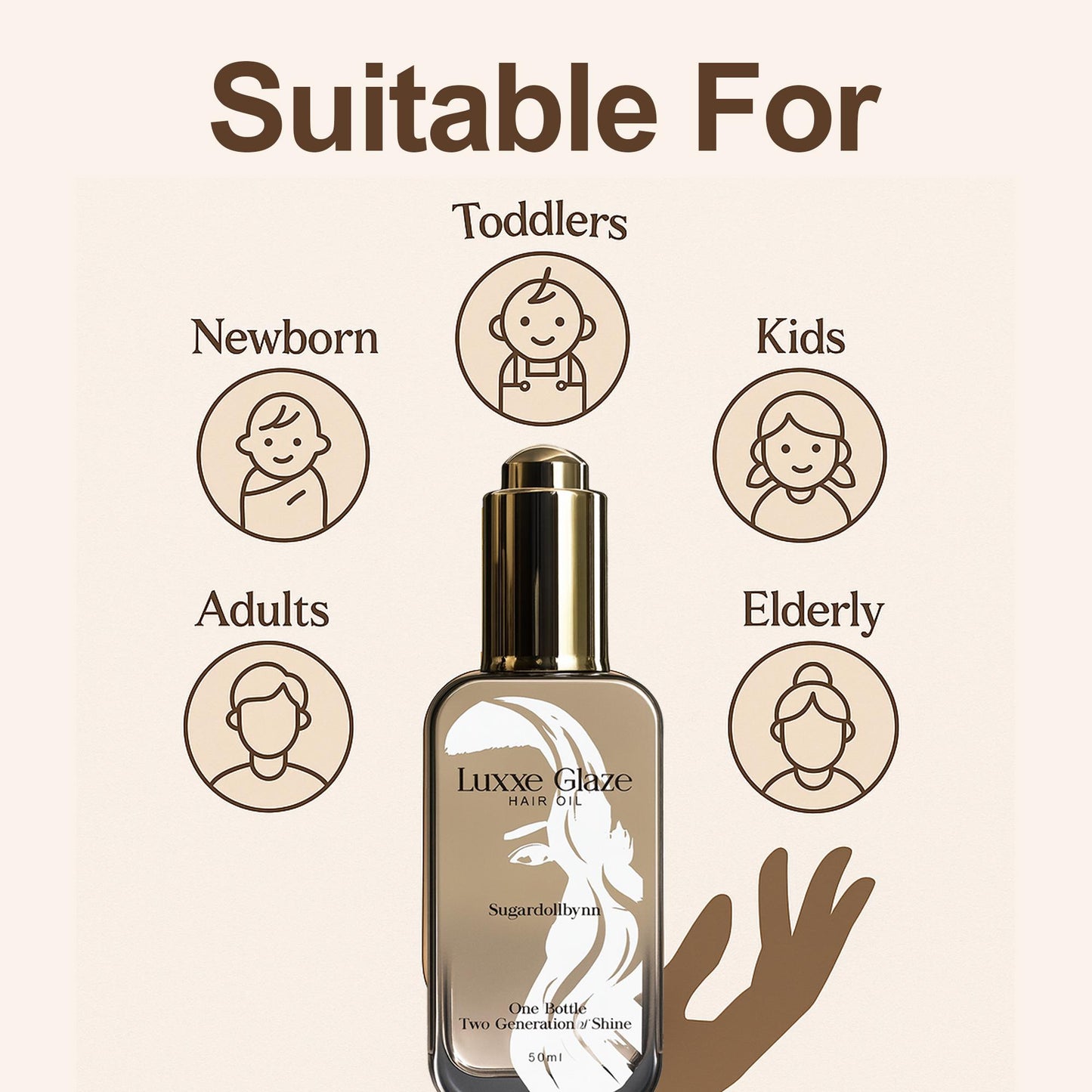 Sugardoll Luxxe Glaze Hair and Scalp oil