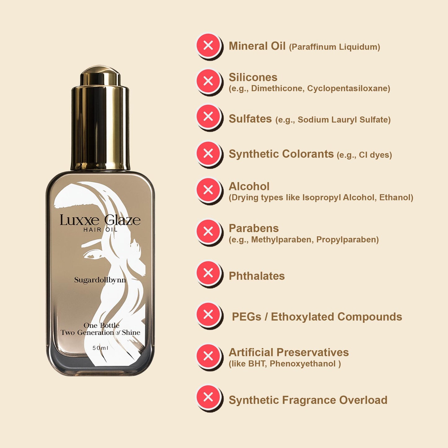 Sugardoll Luxxe Glaze Hair and Scalp oil